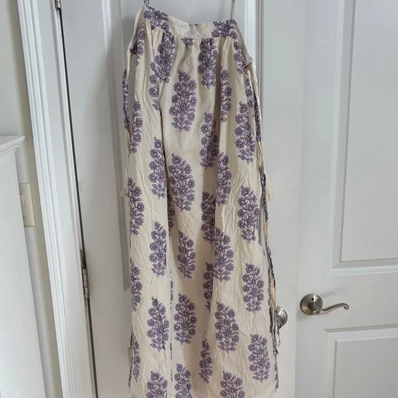 J Crew Floaty Midi Dress in Block-Print Cotton Voile Size XS - Picture 3 of 5